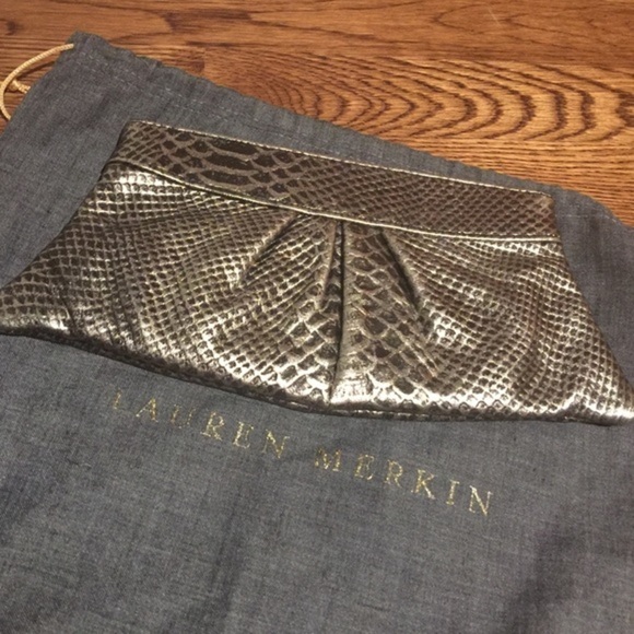 Lauren Merkin leather clutch - Picture 1 of 3